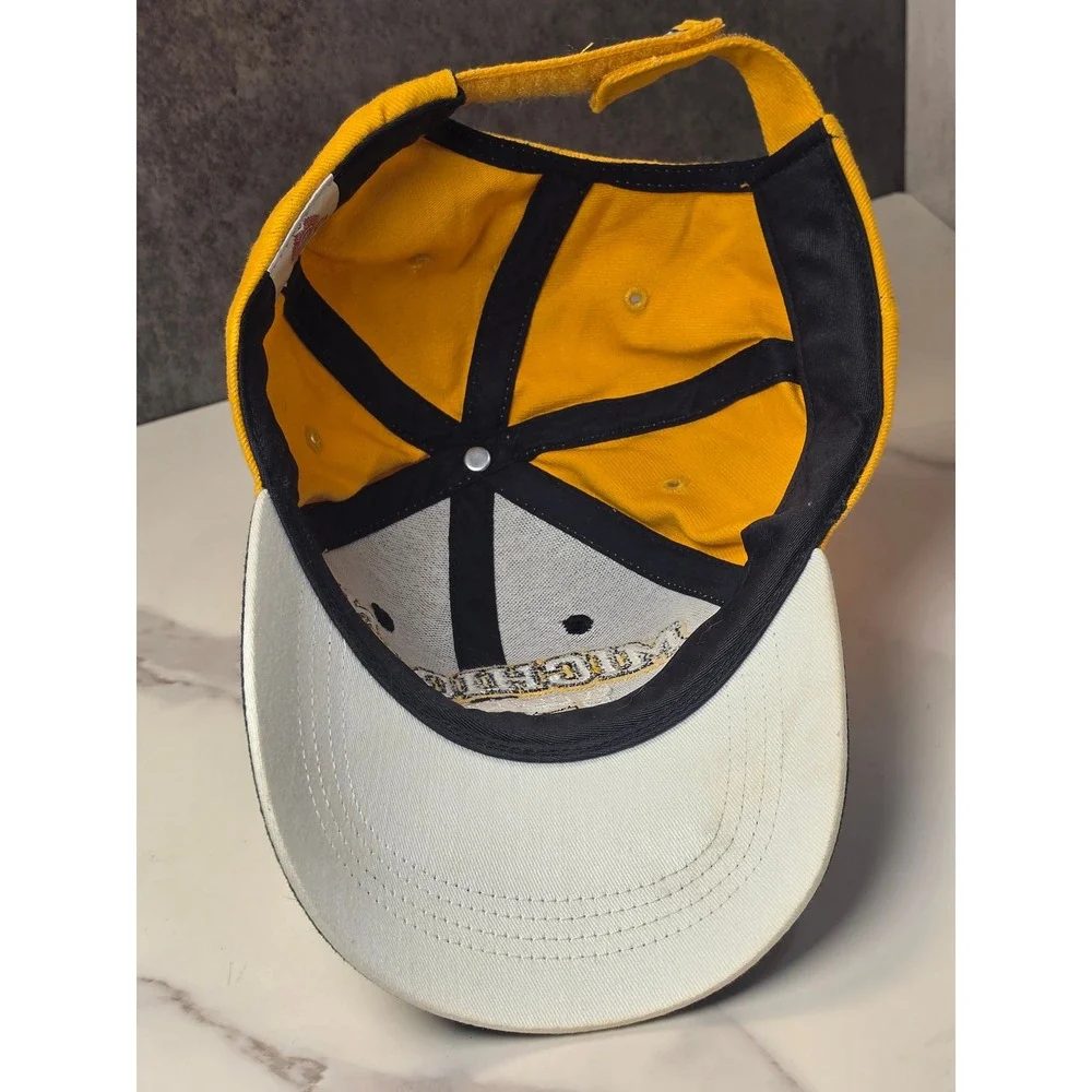 Michigan Wolverines‎ Navy Blue Maize Yellow Embroidered Adjustable Baseball Hat